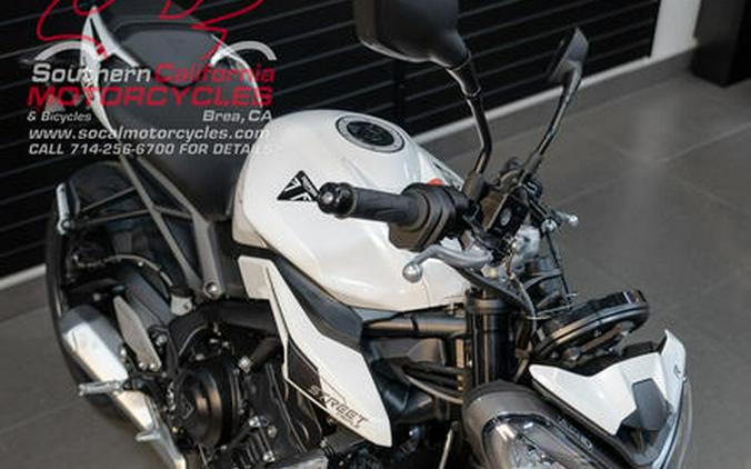 2024 Triumph Street Triple 765 R Crystal White