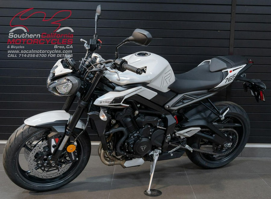 2024 Triumph Street Triple 765 R Crystal White