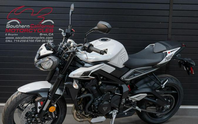 2024 Triumph Street Triple 765 R Crystal White