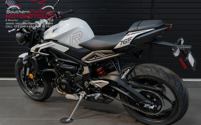 2024 Triumph Street Triple 765 R Crystal White