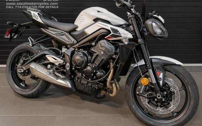 2024 Triumph Street Triple 765 R Crystal White