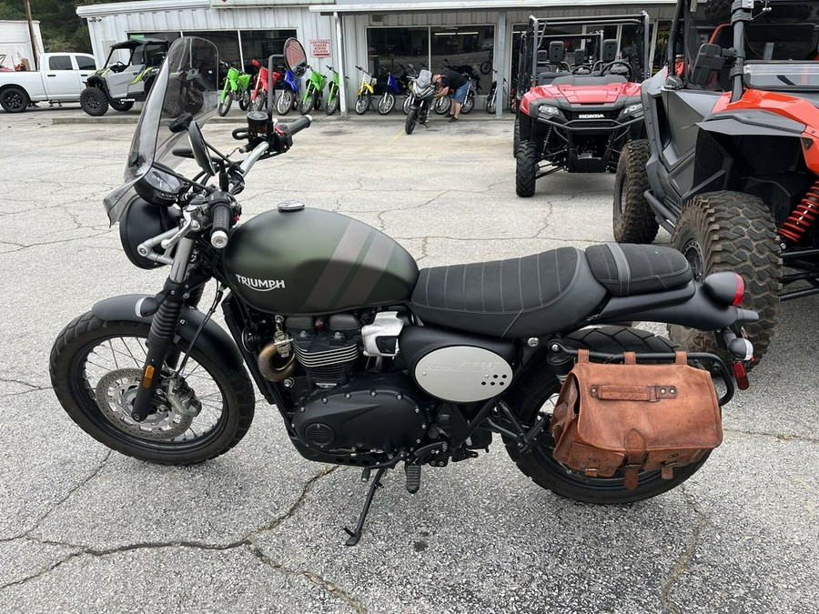 2022 Triumph Street Scrambler Matt Khaki Matt Ironstone