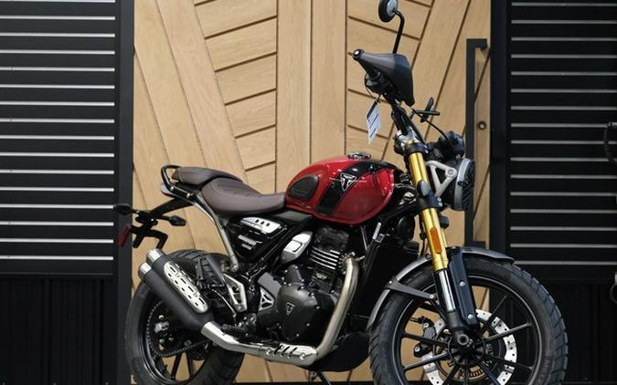 2024 Triumph Scrambler 400 X CARNIVAL RED PHANTOM BLACK