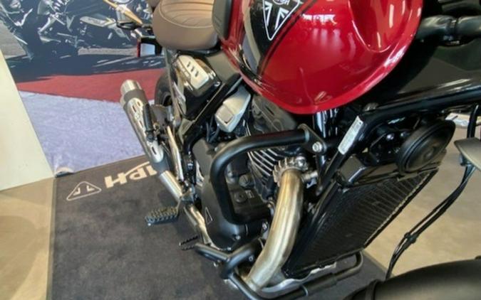 2025 Triumph Scrambler 400 X Carnival Red / Phantom Black