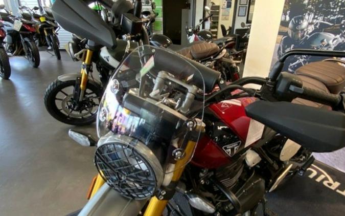 2025 Triumph Scrambler 400 X Carnival Red / Phantom Black