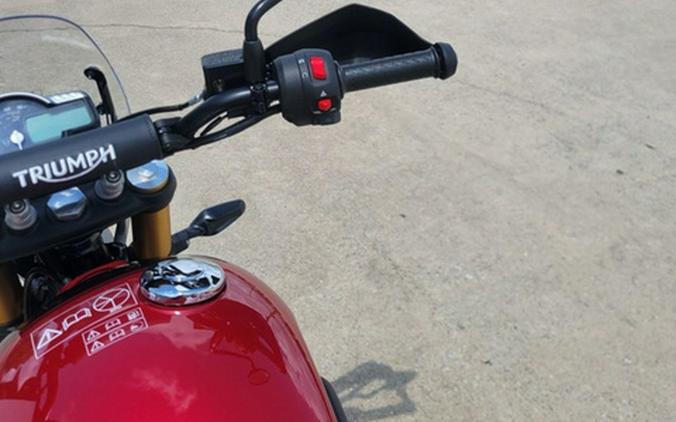 2025 Triumph Scrambler 400 X Carnival Red / Phantom Black