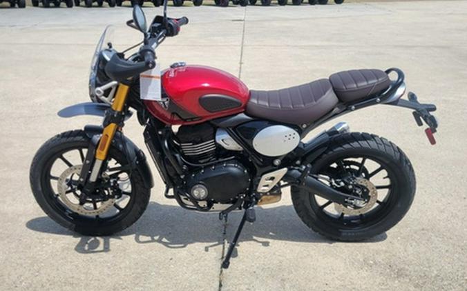 2025 Triumph Scrambler 400 X Carnival Red / Phantom Black