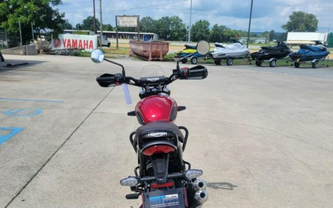 2025 Triumph Scrambler 400 X Carnival Red / Phantom Black