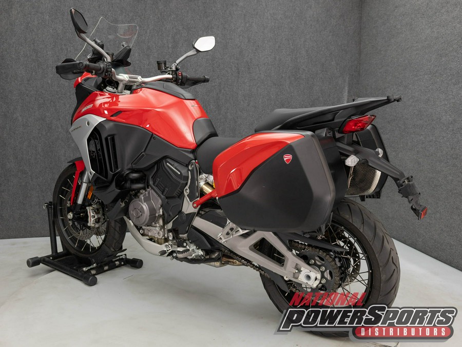 2022 DUCATI MULTISTRADA V4 S SPOKED WHEELS W/TRAVEL & RADAR