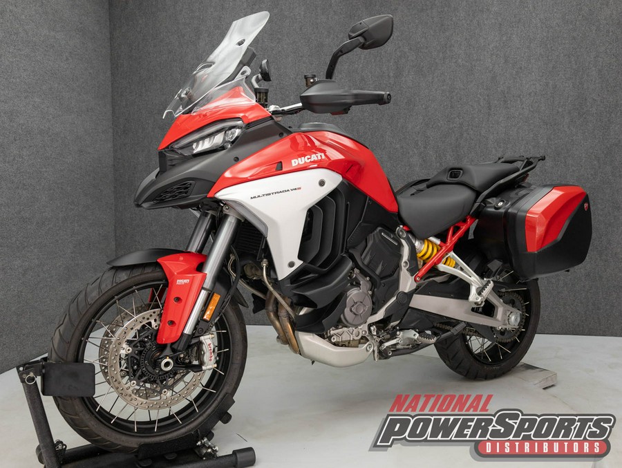 2022 DUCATI MULTISTRADA V4 S SPOKED WHEELS W/TRAVEL & RADAR