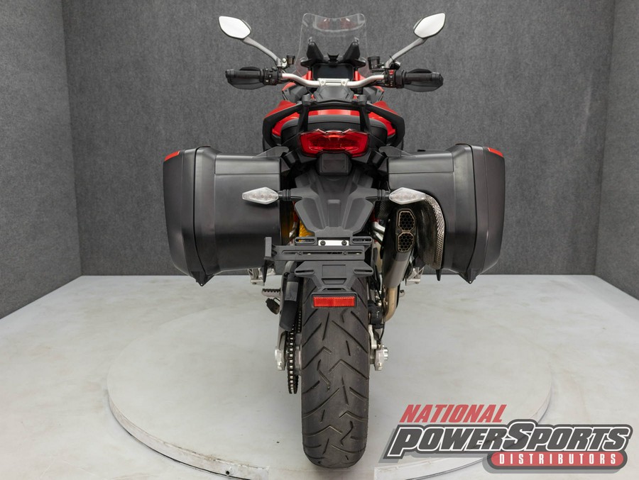 2022 DUCATI MULTISTRADA V4 S SPOKED WHEELS W/TRAVEL & RADAR