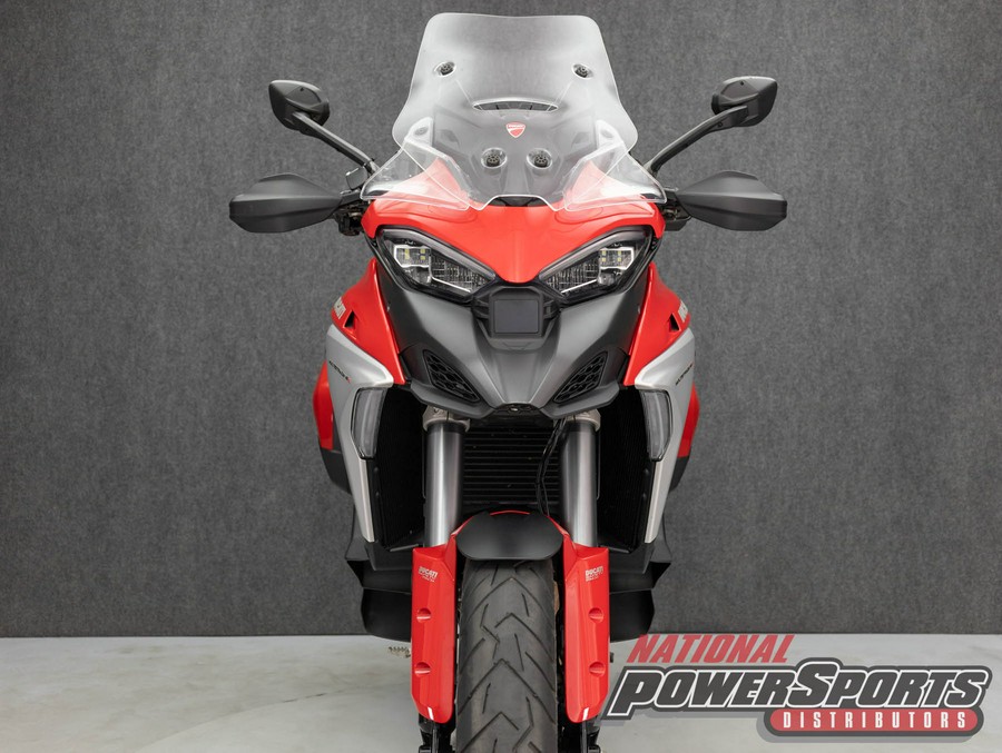 2022 DUCATI MULTISTRADA V4 S SPOKED WHEELS W/TRAVEL & RADAR