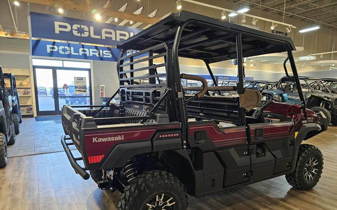 2026 Kawasaki Mule Pro-FXT 1000 Platinum Ranch Edition Metallic Deep Red - 110903