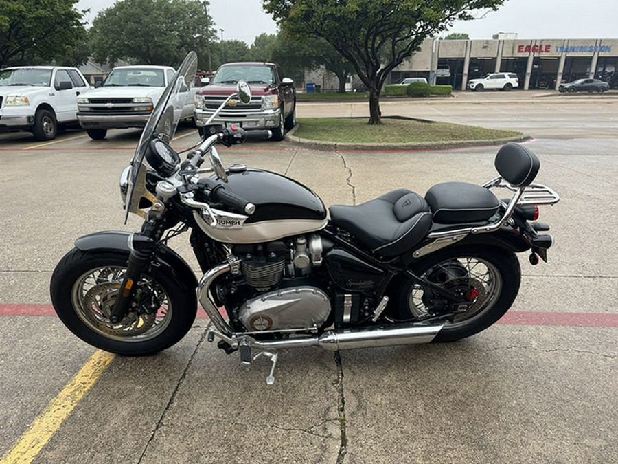 2023 Triumph Bonneville Speedmaster Sapphire Black/Fusion White Jet Black