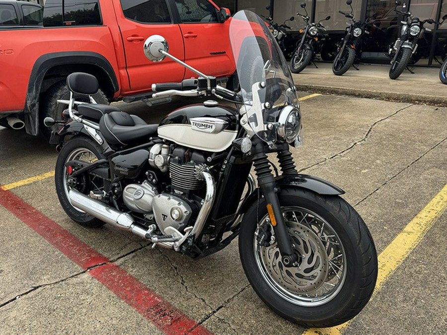 2023 Triumph Bonneville Speedmaster Sapphire Black/Fusion White Jet Black