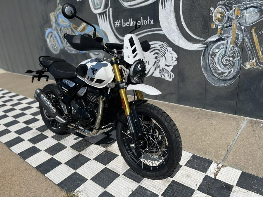 2026 Triumph Scrambler 400 XC Vanilla White