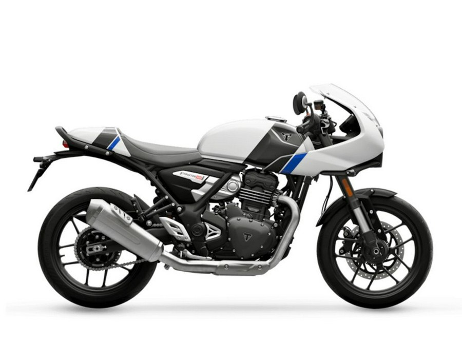 2026 Triumph Thruxton 400 Pearl Metallic White / Storm Grey