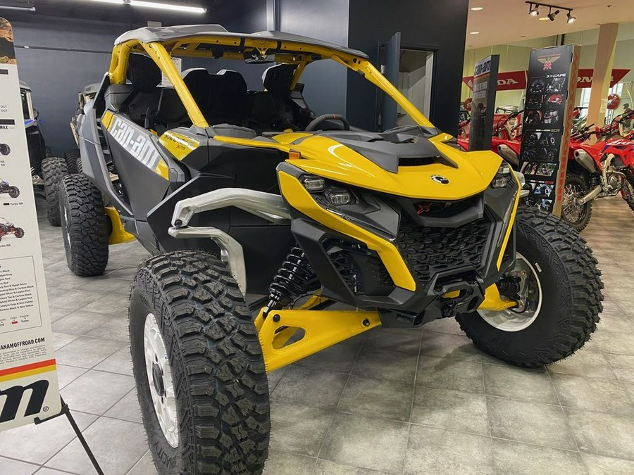 2024 Can-Am® Maverick R X RS with Smart-Shox Carbon Black & Neo Yellow