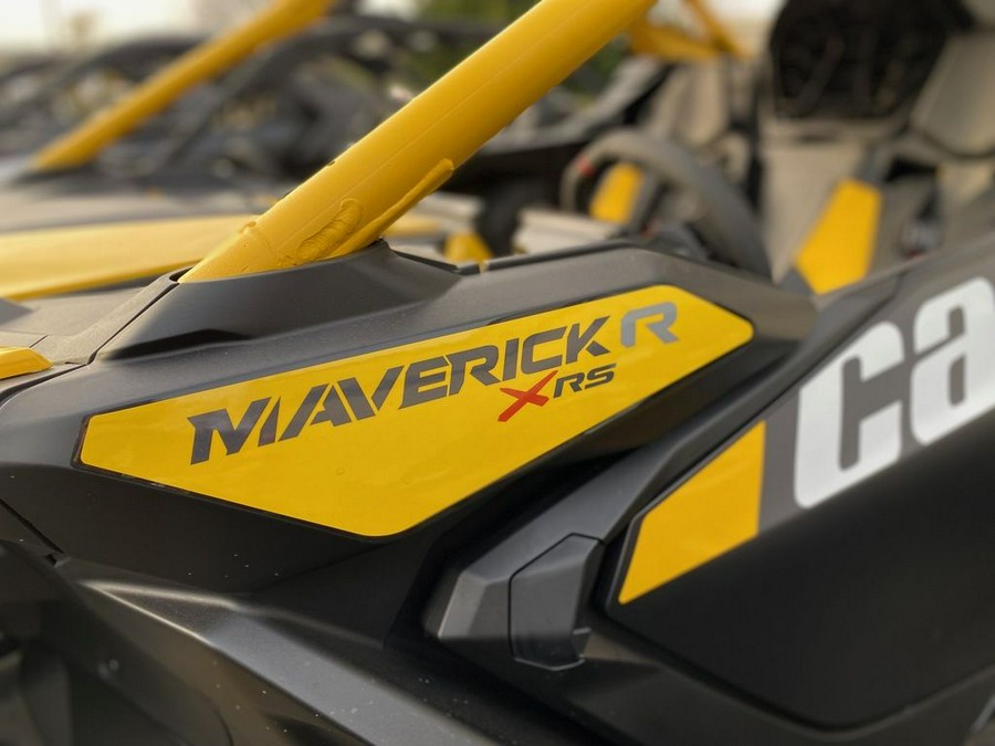 2024 Can-Am® Maverick R X RS with Smart-Shox Carbon Black & Neo Yellow