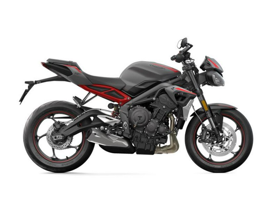 2021 Triumph Street Triple R Matte Silver Ice