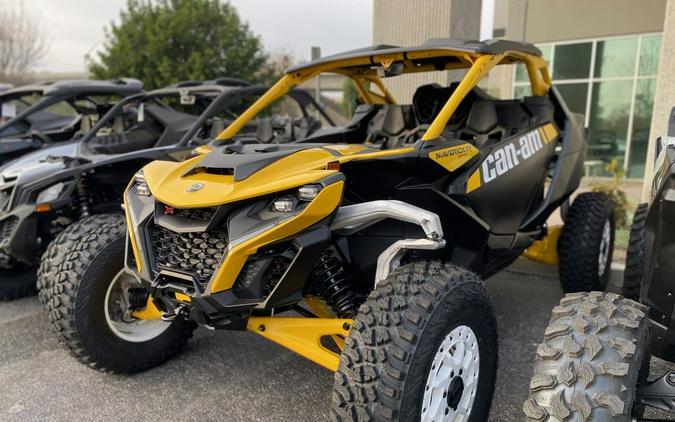 2024 Can-Am® Maverick R X RS with Smart-Shox Carbon Black & Neo Yellow