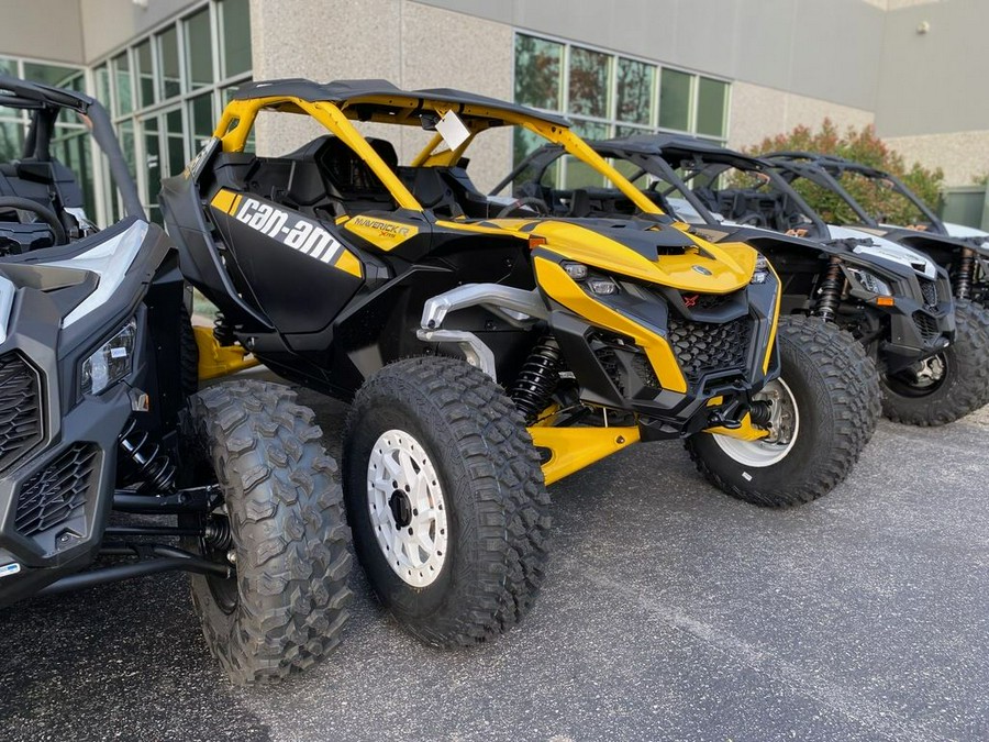 2024 Can-Am® Maverick R X RS with Smart-Shox Carbon Black & Neo Yellow