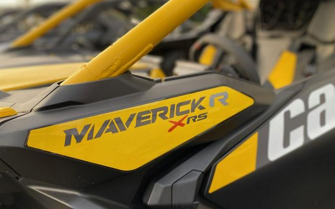 2024 Can-Am® Maverick R X RS with Smart-Shox Carbon Black & Neo Yellow