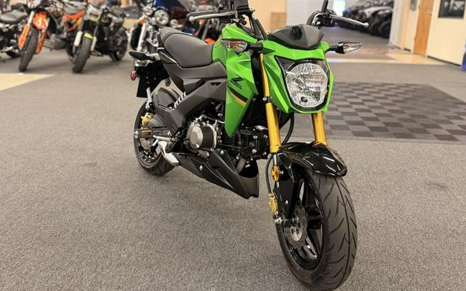 2024 Kawasaki Z125 PRO Candy Lime Green
