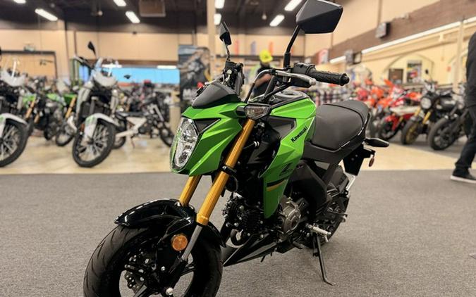 2024 Kawasaki Z125 PRO Candy Lime Green