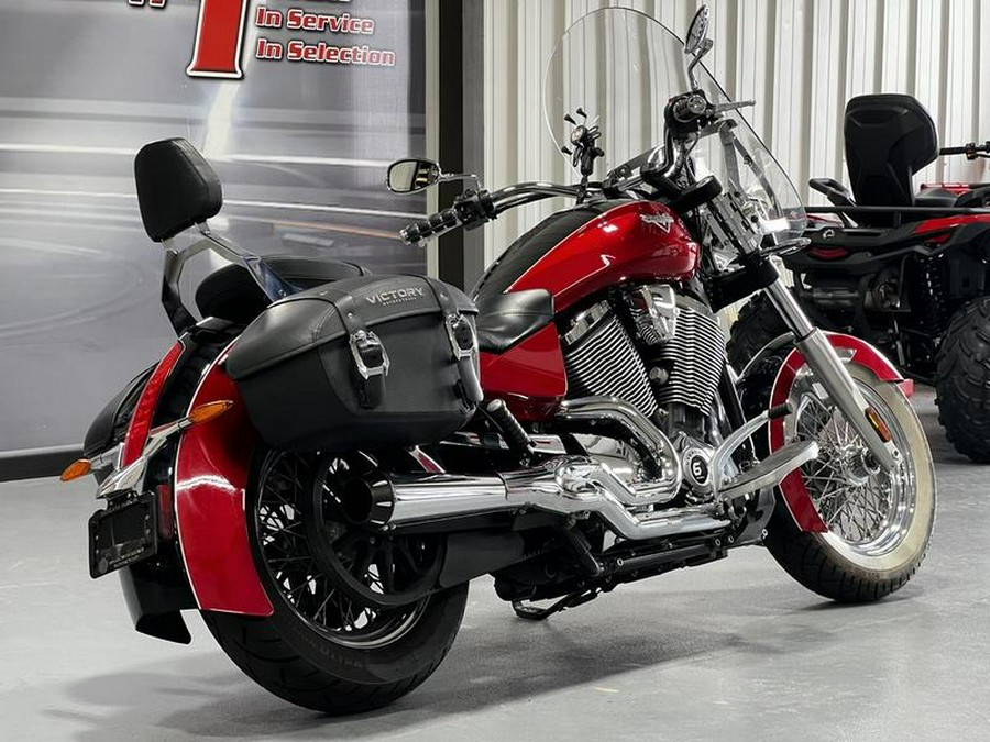 2014 Victory Motorcycles® Boardwalk™ Gloss Black Over Sunset Red Two-Tone