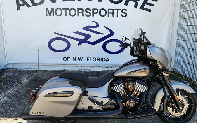 2022 Indian Chieftain Elite Heavy Metal Smoke With Polished B