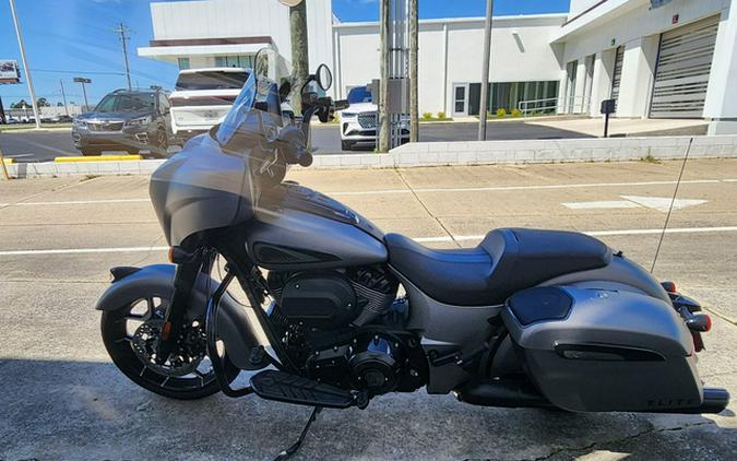 2022 Indian Chieftain Elite Heavy Metal Smoke With Polished B