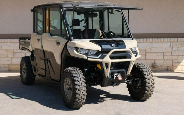 New 2024 CAN-AM DEFENDER MAX LIMITED HD10 DESERT TAN AND TIMELESS BLACK