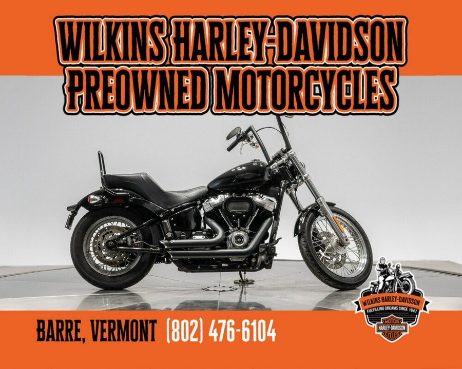 2020 HARLEY-DAVIDSON FXST STANDARD in Vivid Black with 6,208 miles!