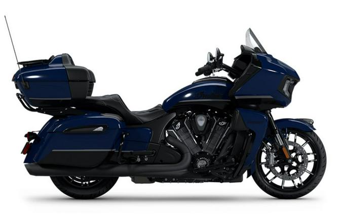 2025 Indian Motorcycle® Pursuit® Dark Horse® w/PowerBand Audio Springfield Blue Vivid Crystal / Bla