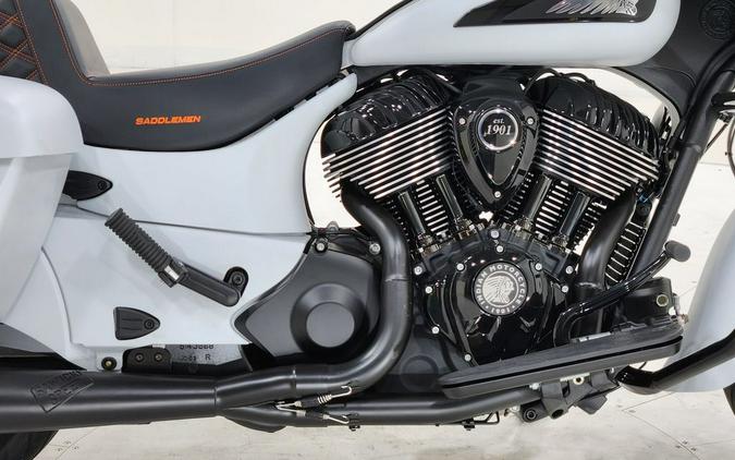 2024 Indian Motorcycle® Chieftain® Dark Horse® Ghost White Metallic Smoke