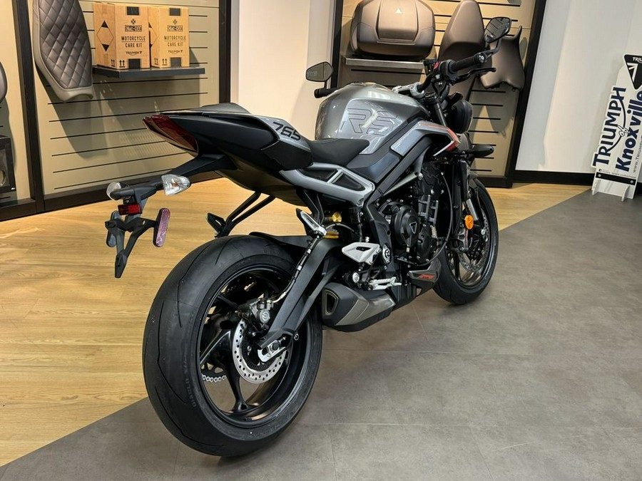 2024 Triumph Street Triple 765 RS Silver Ice