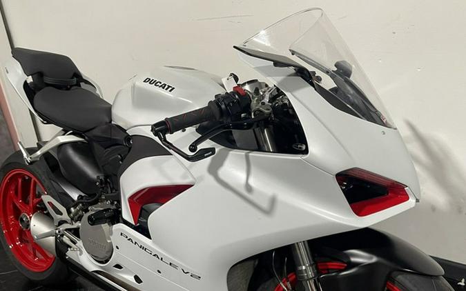 2023 Ducati Panigale V2 White Rosso Livery