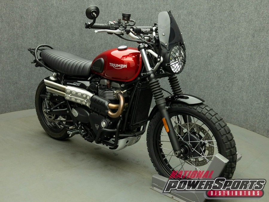 2019 TRIUMPH STREET SCRAMBLER 900 W/ABS