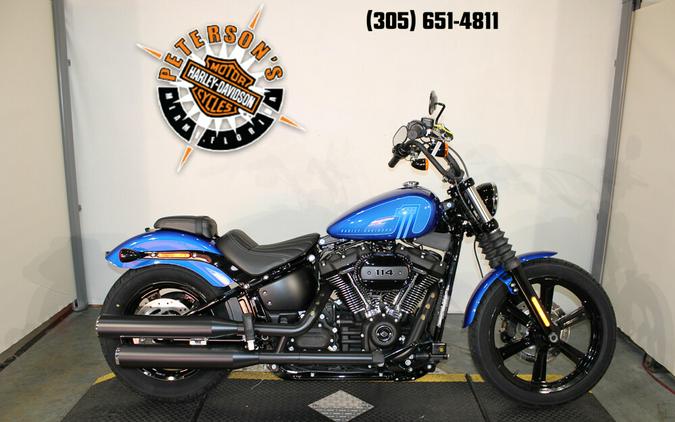 New 2024 Harley-Davidson Street Bob 114 Cruiser FXBBS Motorcycle For Sale In Miami, Florida