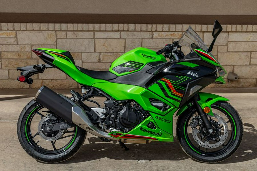 New 2024 KAWASAKI NINJA 500 KRT EDITION SE ABS LIME GREEN AND EBONY