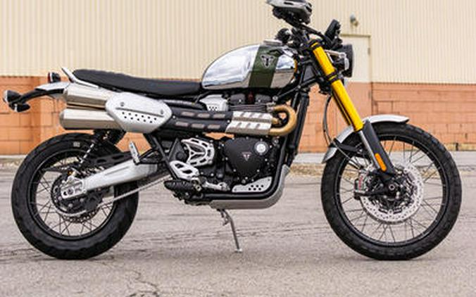 2023 Triumph Scrambler 1200 XE Chrome Edition Brooklands Green