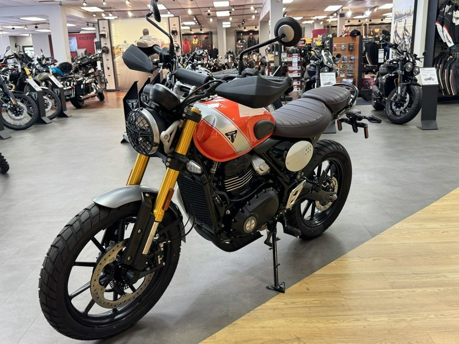 2026 Triumph Scrambler 400 X Baja Orange/Aluminium