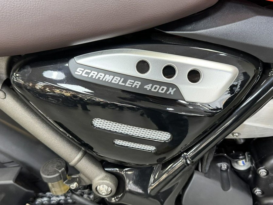 2026 Triumph Scrambler 400 X Baja Orange/Aluminium