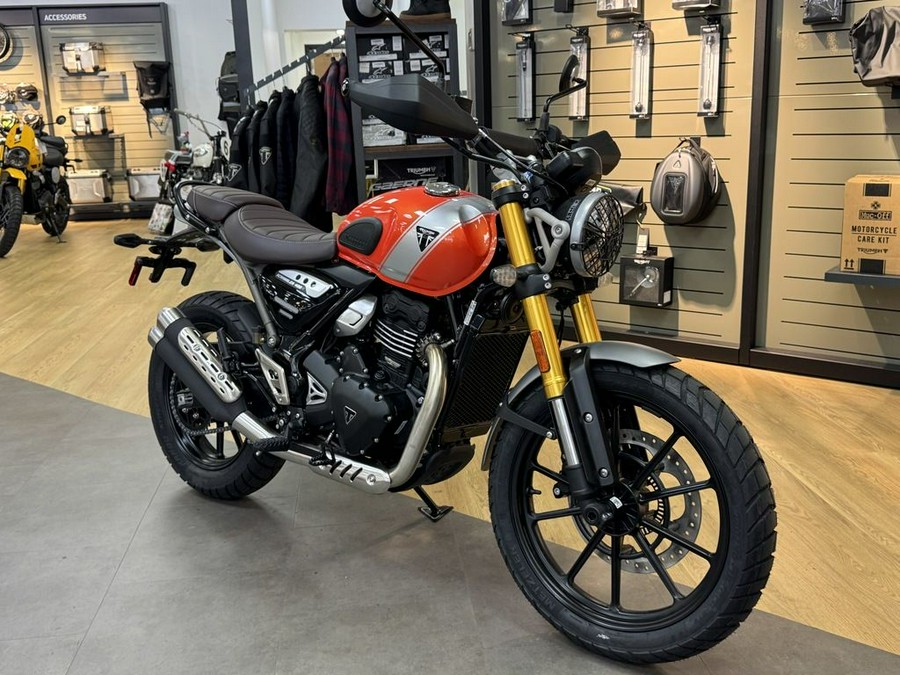 2026 Triumph Scrambler 400 X Baja Orange/Aluminium