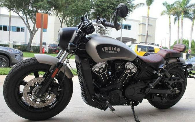 2022 Indian Scout Bobber ABS Silver Quartz Smoke