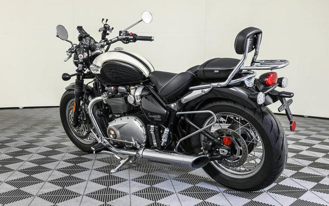 2018 Triumph Bonneville Speedmaster Fusion White and Phantom Black