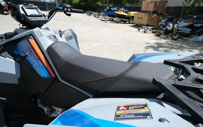 New 2024 POLARIS SCRAMBLER 850 STORM GRAY AND RADAR BLUE