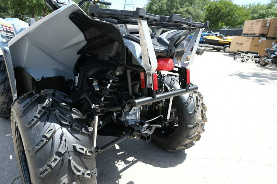 New 2024 POLARIS SCRAMBLER 850 STORM GRAY AND RADAR BLUE