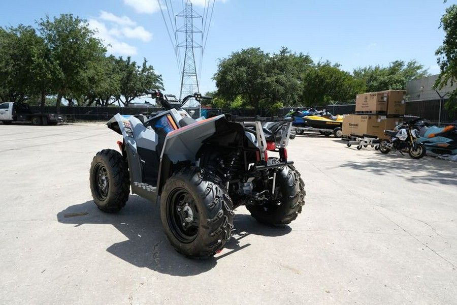 New 2024 POLARIS SCRAMBLER 850 STORM GRAY AND RADAR BLUE